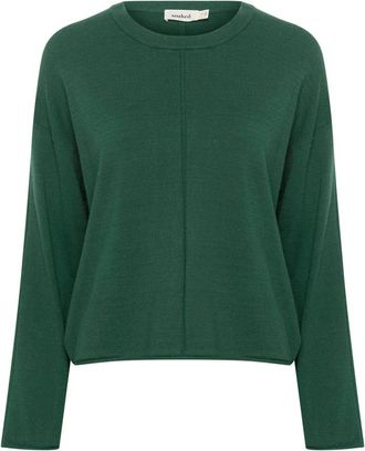 Soaked In Luxury Regenwoud Crew-Neck Top - Dames - Ronde hals truien - Groen - XL - Truien & Vesten