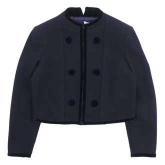 Emporio Armani Light Jackets, female, Blue, Size: 2XS Light Jackets