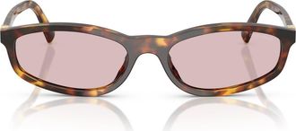 Miu Miu 54mm Irregular Sunglasses in Honey Havana /Pink at Nordstrom