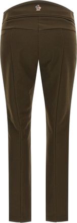 Moncler 4-Way Stretch Technical Twill Trousers - Olive Green