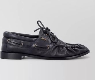 Saint Laurent leather le loafer bateau loafers