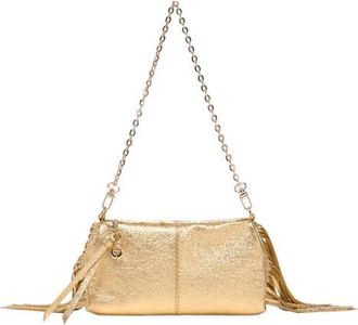 Maje Miss M Metallic Pouch Bag in Gold at Nordstrom, Size Medium