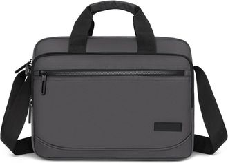 Generic Compatible For Mens Business Shoulder Crossbody Multi-pockets Casual Portable Handbag Large Capacity Briefcase(White)