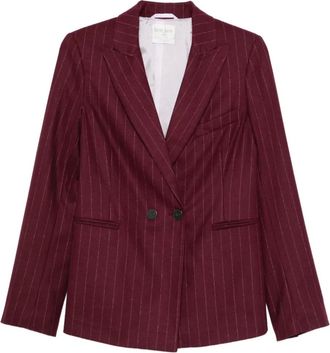 Forte_Forte Blazer doppiopetto gessato - Rosso