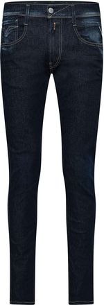 Replay Mens Anbass Slim-Fit Jeans in Blue Cotton - Size 33W/30L