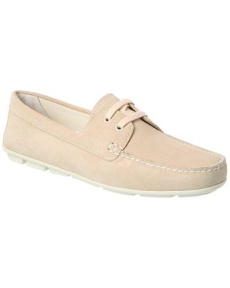 Prada Embossed Suede Driving Shoe
