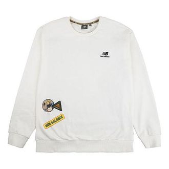 New Balance x JHI Crossover Cartoon Printing Casual Round Neck Pullover White NCA89073-IV