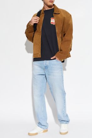 Rhude T-shirt With Print, Mens, Black