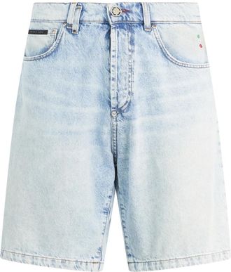 Philipp Plein Formentera Fit Shorts Basic - Heren - Denim shorts - Blauw - W32 - Katoen - Korte Broeken