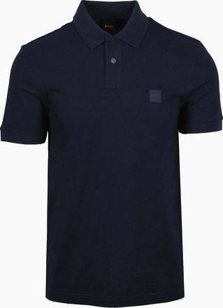 HUGO BOSS Mens Boss Orange PASSENGER POLO DARK BLUE - Navy - Size: 46
