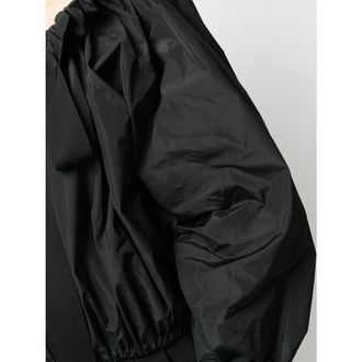 Patou Ruffle Collar Puff Sleeve Blouse - Black