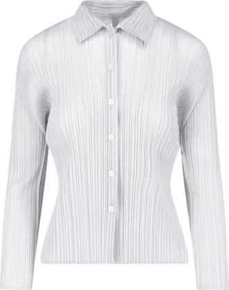 Pleats Please Issey Miyake Camicia Plissettata