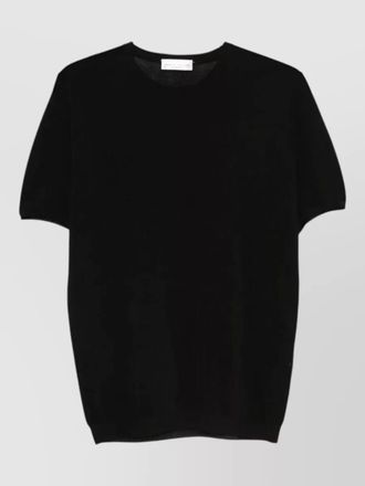 Roberto Collina cotton blend rib knit crew t shirt