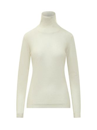 Fabiana Filippi White Turtle Neck Sweater