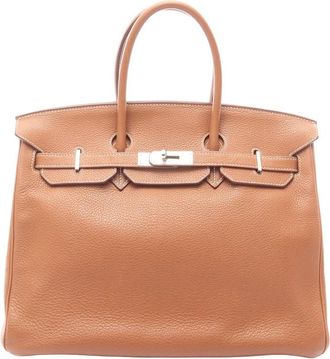 Herm&egrave;s Pre-owned Hermes Taurillon Clemence Birkin Retourne 35 Ladies 3UOREEC9YIG0BUWF
