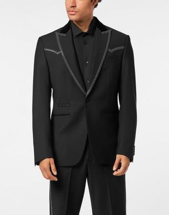 Philipp Plein Blazer Lord Fit Men in Black at Nordstrom, Size 54