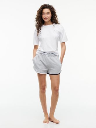 Tommy Hilfiger Womens Terry Boxer Sleep Short - Heather Grey - L