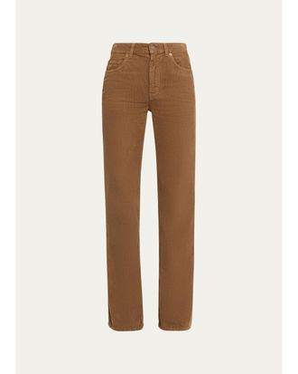 Saint Laurent 70s Corduroy Straight-Leg Jeans