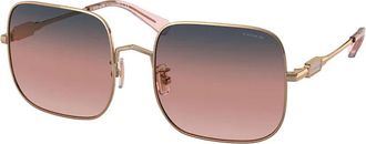 Coach HC7120 L1169 93678D Womens Sunglasses Rose-Gold Size 55