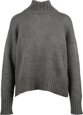 Alpha Studio Maglione a lupetto - Dames - Coltruien - Grijs - L - Wol - Truien & Vesten