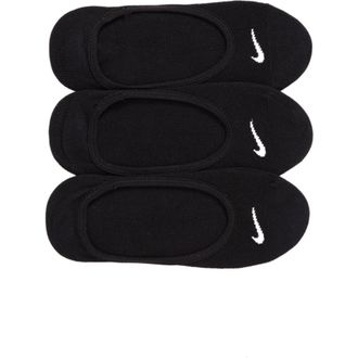 Nike 3-Pack No-Show Socks in Black/White at Nordstrom Rack, Size Large