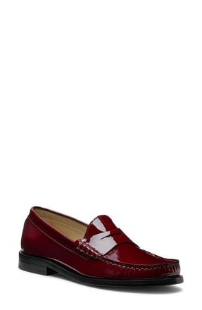 Stuart Weitzman Lottie Penny Loafer in Rosewood Patent at Nordstrom, Size 7.5