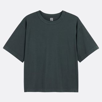 La Redoute Collections T-shirt loose, ronde hals, korte mouwen