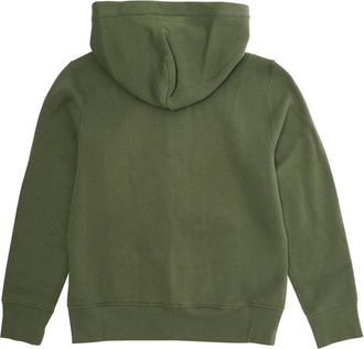 Polo Ralph Lauren Boys Green Zip Closure Sweatshirt With Pony Logo Cotton Hoods & Sweatshirts