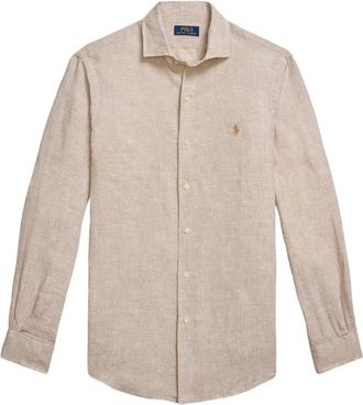 Polo Ralph Lauren Camicia a maniche lunghe in lino - Toni neutri