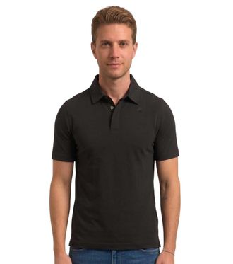 K-Way Black Shirt Collar Polo