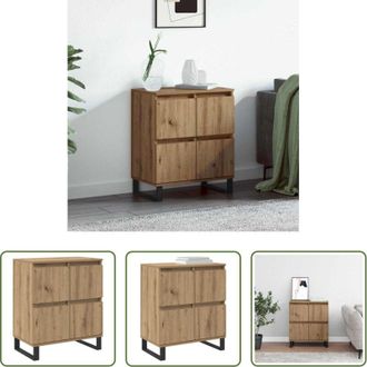 vidaXL Credenza moderna - Credenza Rovere artigianale 60 x 35 x 70 cm