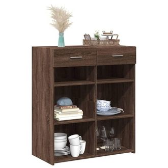 Berkfield Home Sideboard Brown Oak 80x42.5x93 cm Engineered Wood