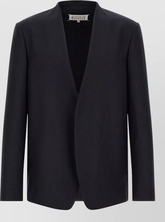 Maison Margiela virgin wool v-neck suit jacket