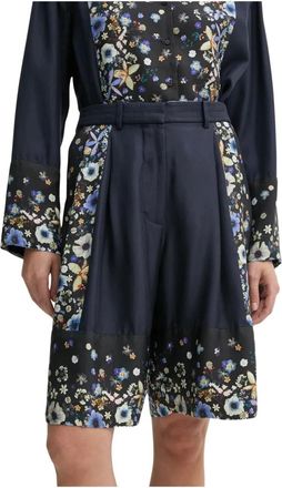 Munthe Fabiane Shorts - Dames - Korte Broeken - Blauw - S - Korte Broeken