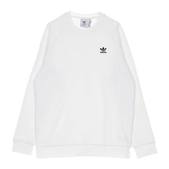adidas Sweatshirts, male, White, Size: XL Essential Trefoil Crewneck Sweatshirt