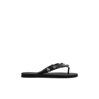 Balenciaga Flip Flops, female, Black, Size: 6 US Cagole Thong