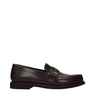 Brunello Cucinelli Brunello Cucinelli Damens Braune Leder-Loafer