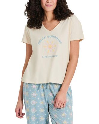 Life is good Snuggle Up Sleep V-Neck T-Shirt