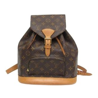 Louis Vuitton Pre-owned Backpacks, female, Brown, Size: ONE SIZE Pre-owned Canvas Backpack