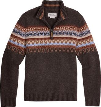 Royal Robbins Arch Rock 1/4 Zip Merinopullover f&uuml;r Herren | braun