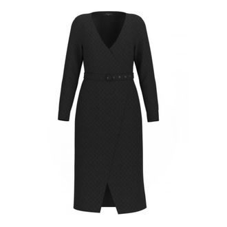 Guess Zwarte Maxi Jurk door Marciano - Dames - Casual kleedjes - Zwart - XL - Kleedjes