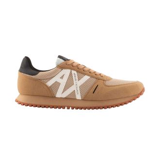 A|X Armani Exchange Heren AX Su&egrave;de Trainers (Tan)