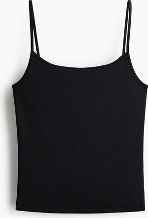 H&M Jersey strappy top - Schwarz