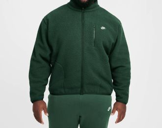 Nike Sportswear Fleece Jacket In Fir