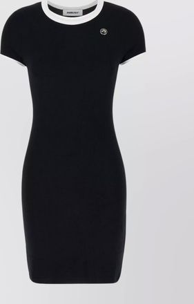 AMBUSH stretch viscose t-shirt dress with ribbed trimmings