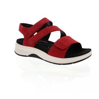 Josef Seibel Womens Josef Seibel Estelle 03 97303-380400 Sandal Red Leather Strappy ZAP1148