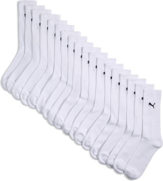 Puma Calze alte unisex (confezione da 9), Abbigliamento, Bianco, 35-38