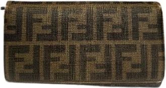 Fendi Pre-owned Leren Portemonnee - Dames - Vintage Accessoires - Bruin - ONE Size - Leer - Vintage