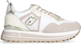 Liu Jo High Sole Wonder Sneakers Sand - Dames - Sneakers - Wit - 40 EU - Schoenen