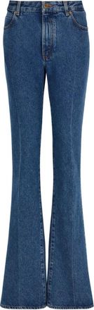 Balmain Straight-leg denim jeans - Dames - Bootcut Jeans - Blauw - M - Denim - Jeans